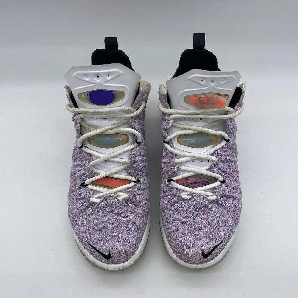 Nike CQ9283-900 LeBron 18 Graffiti Mens Size 6 Basketball Shoes Blue Multi-Color